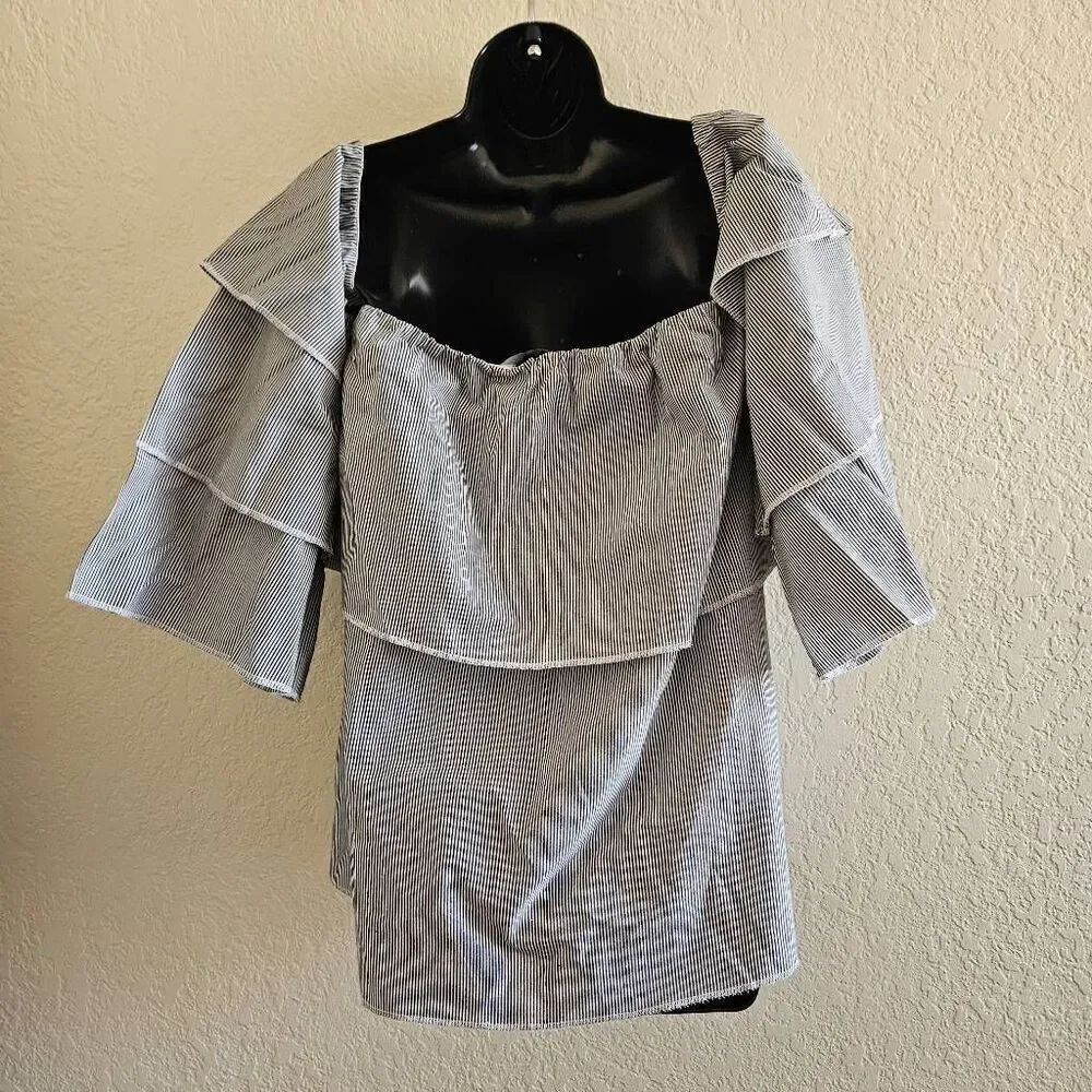 Walter Baker Steph Ruffle Sleeve Blouse - Picture 6 of 9